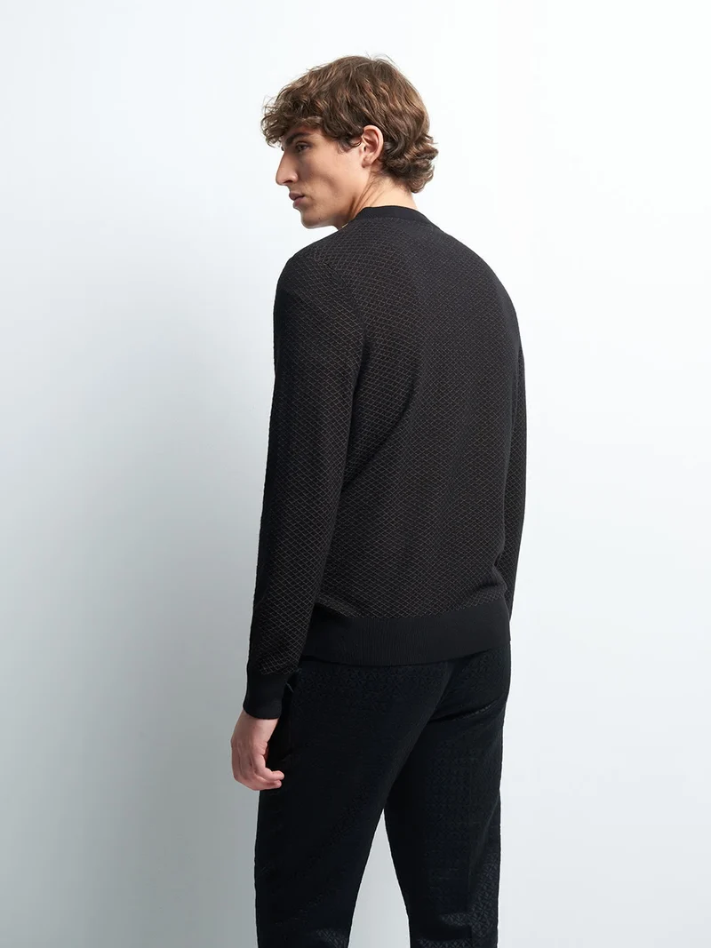 Pull col rond en viscose certifiée