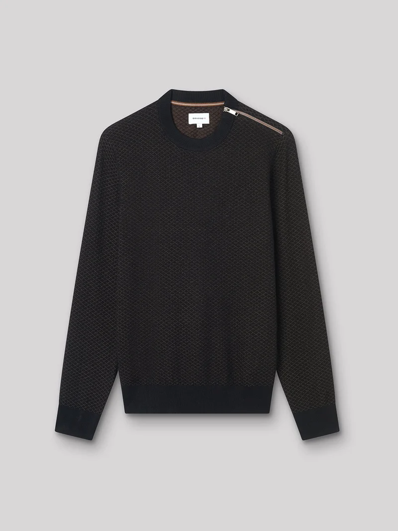 Pull col rond en viscose certifiée