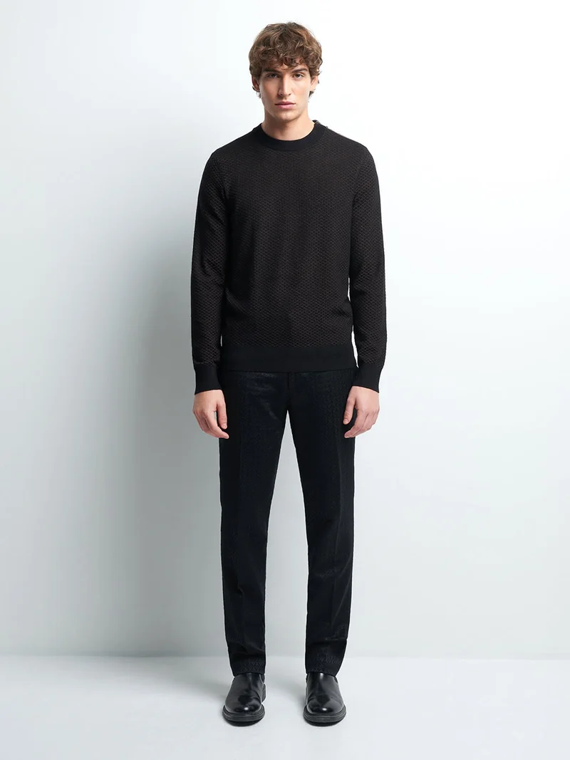 Pull col rond en viscose certifiée