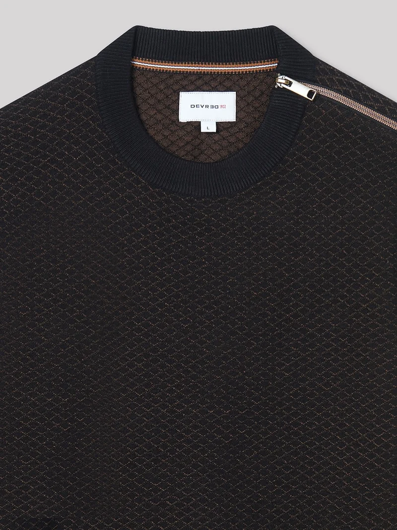Pull col rond en viscose certifiée