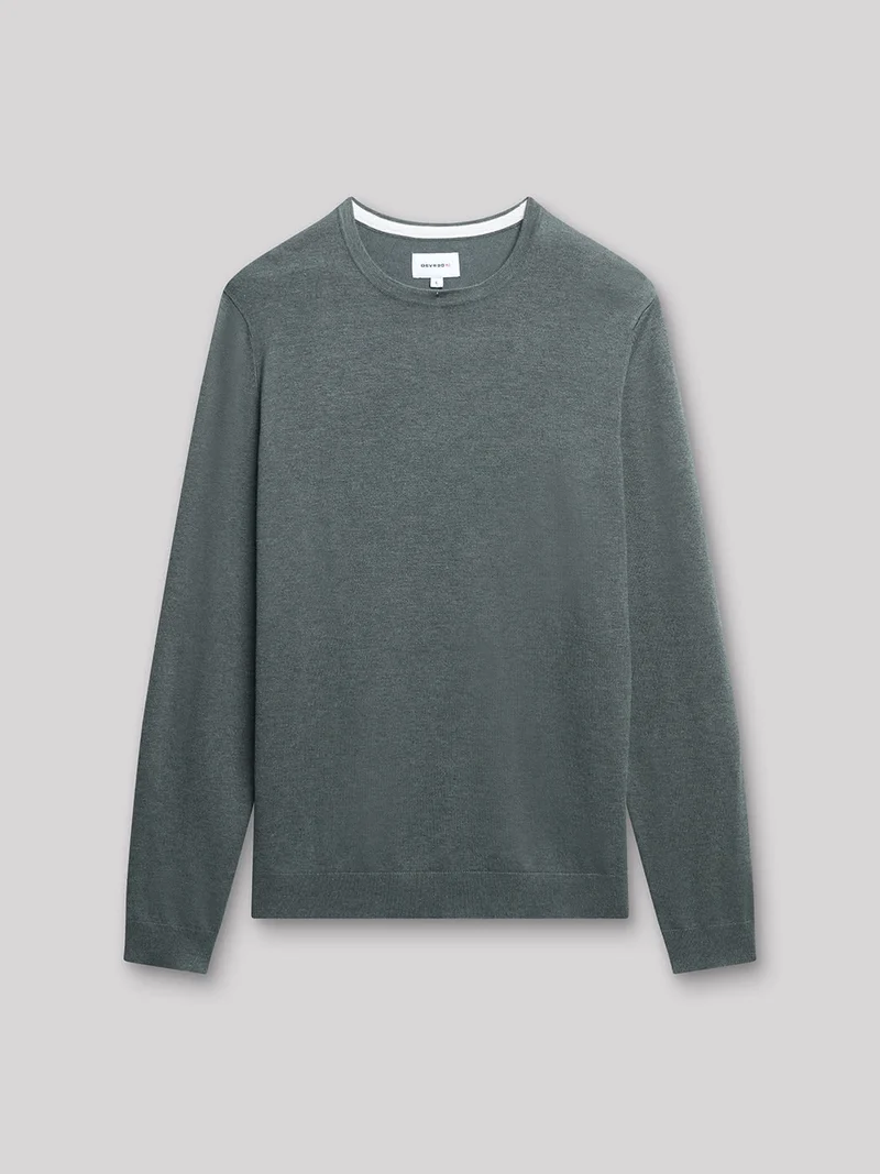 Pull col rond en viscose certifiée