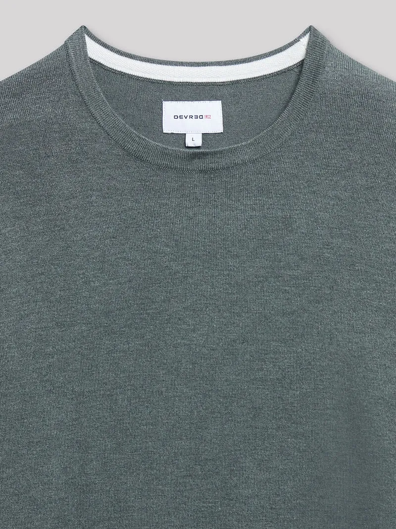 Pull col rond en viscose certifiée