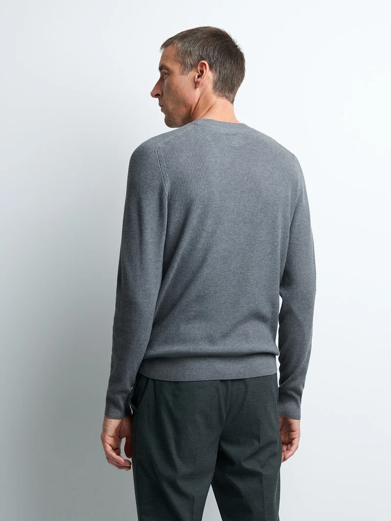 Pull col rond en viscose certifiée