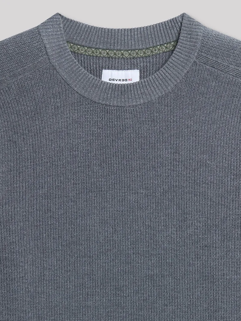 Pull col rond en viscose certifiée