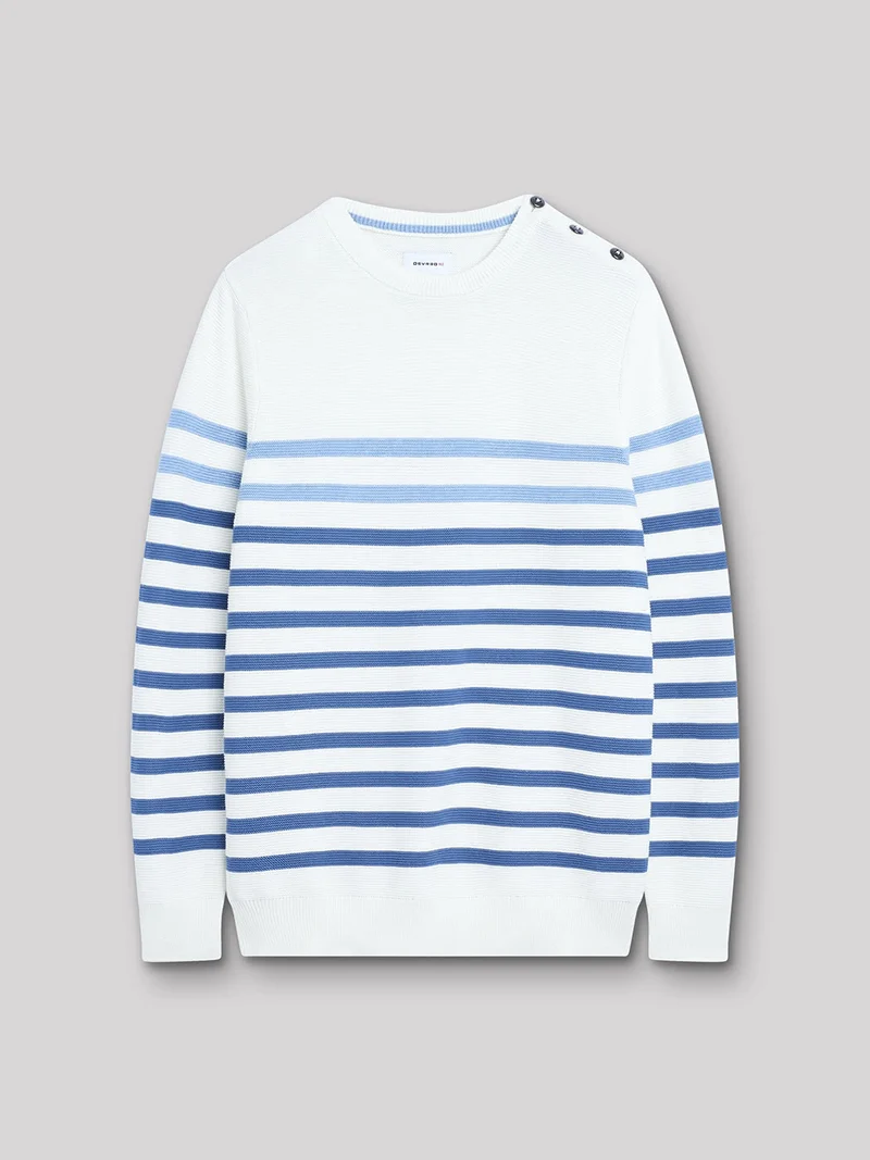 Pull col rond en coton