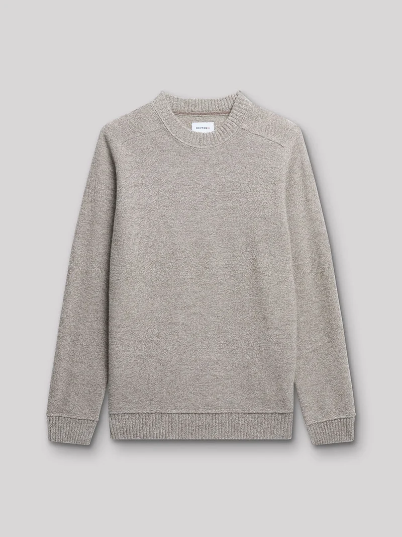 Pull col rond en laine d'agneau