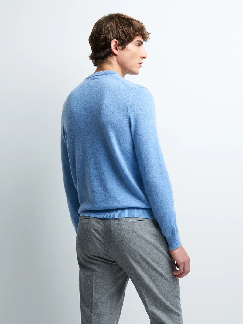Pull col rond en cachemire