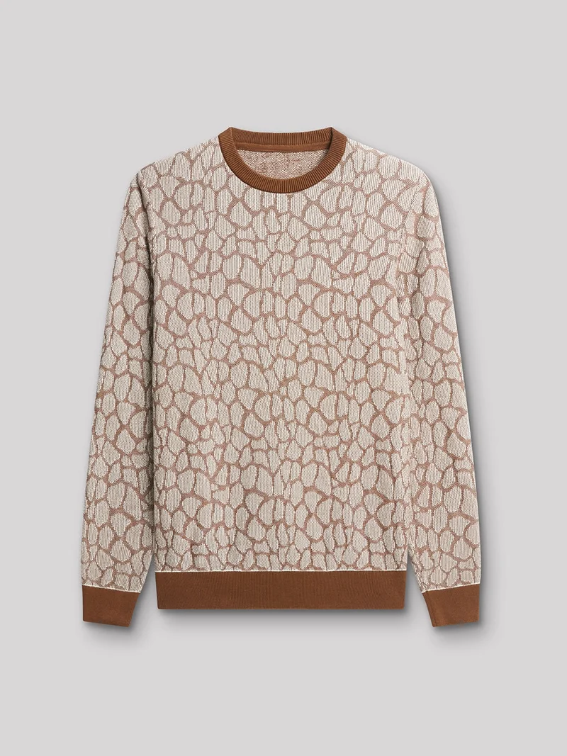 Pull col rond en coton