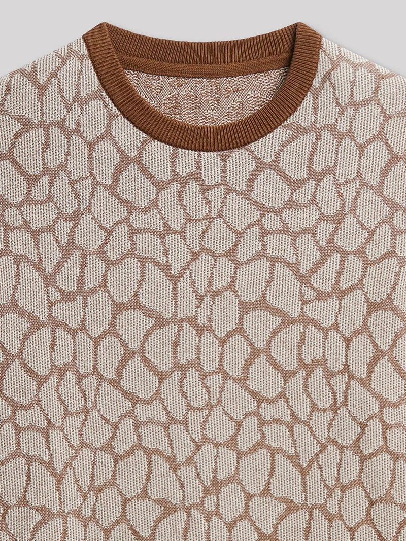 Pull col rond en coton
