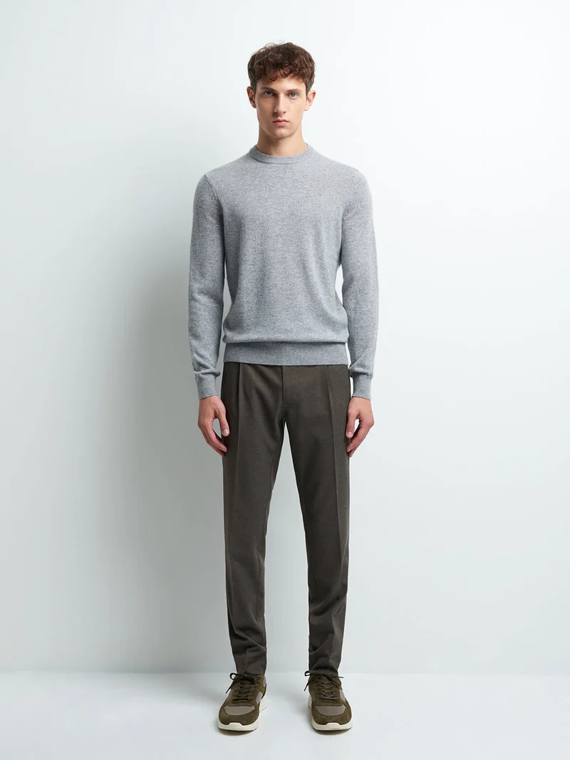 Pull col rond en cachemire