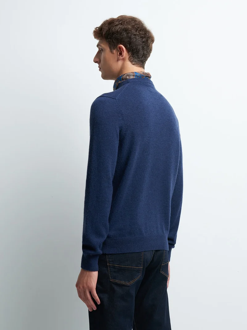 Pull col rond en cachemire