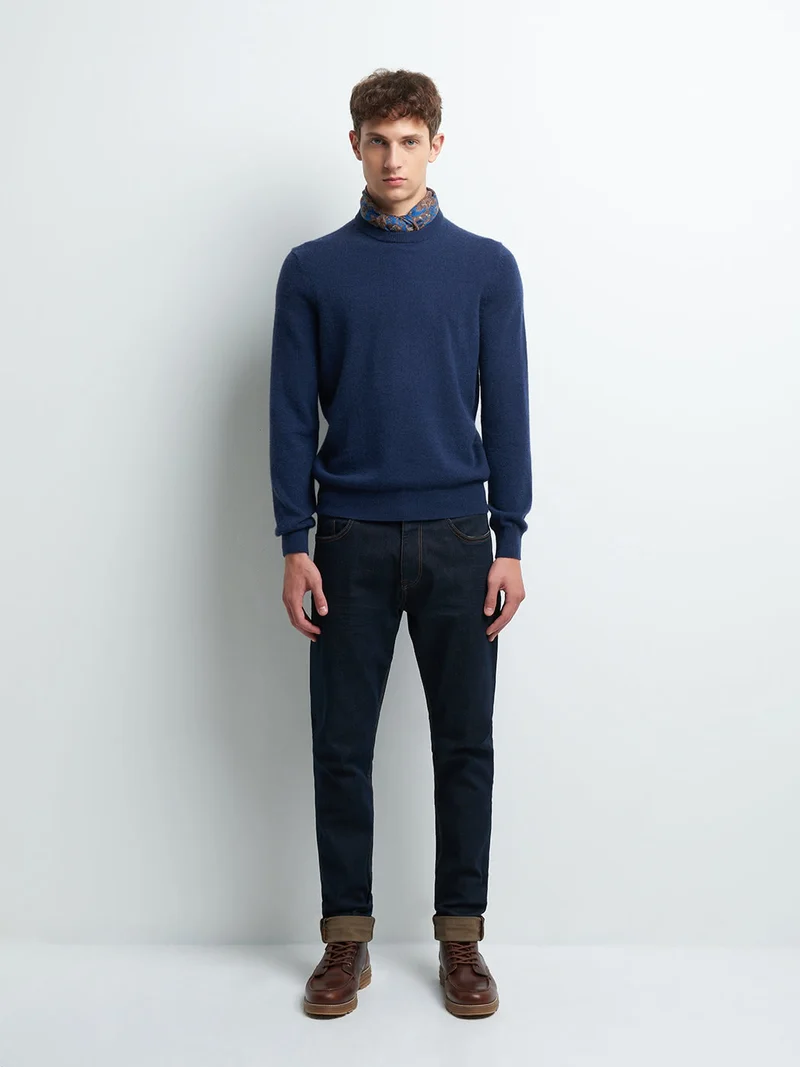 Pull col rond en cachemire