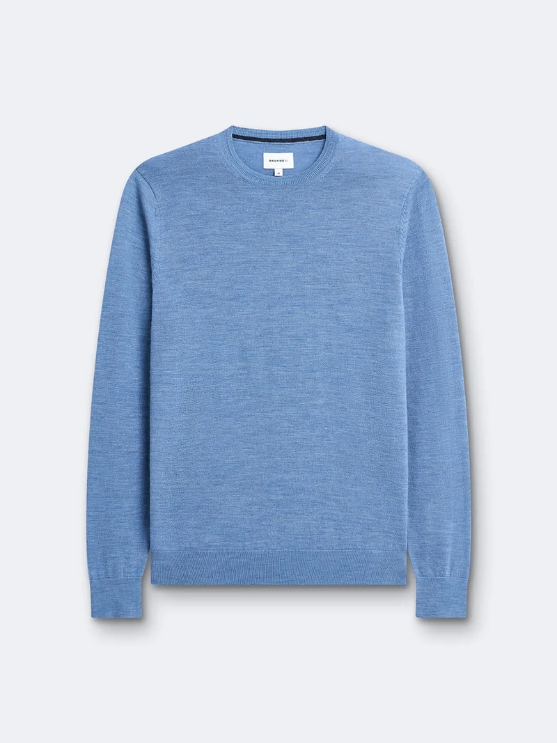 Pull col rond en laine mérinos