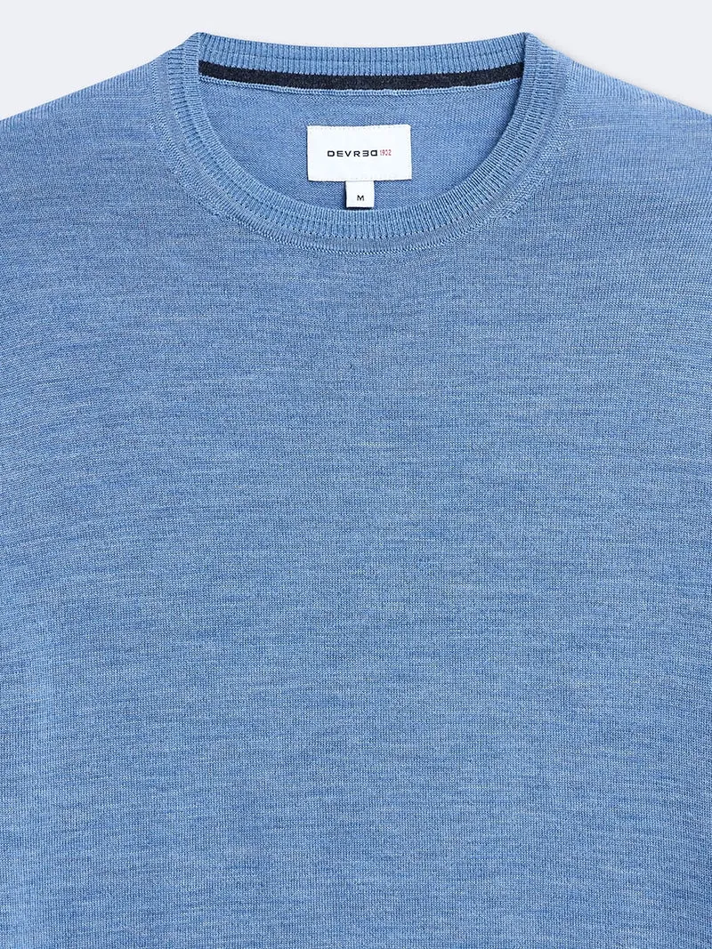 Pull col rond en laine mérinos