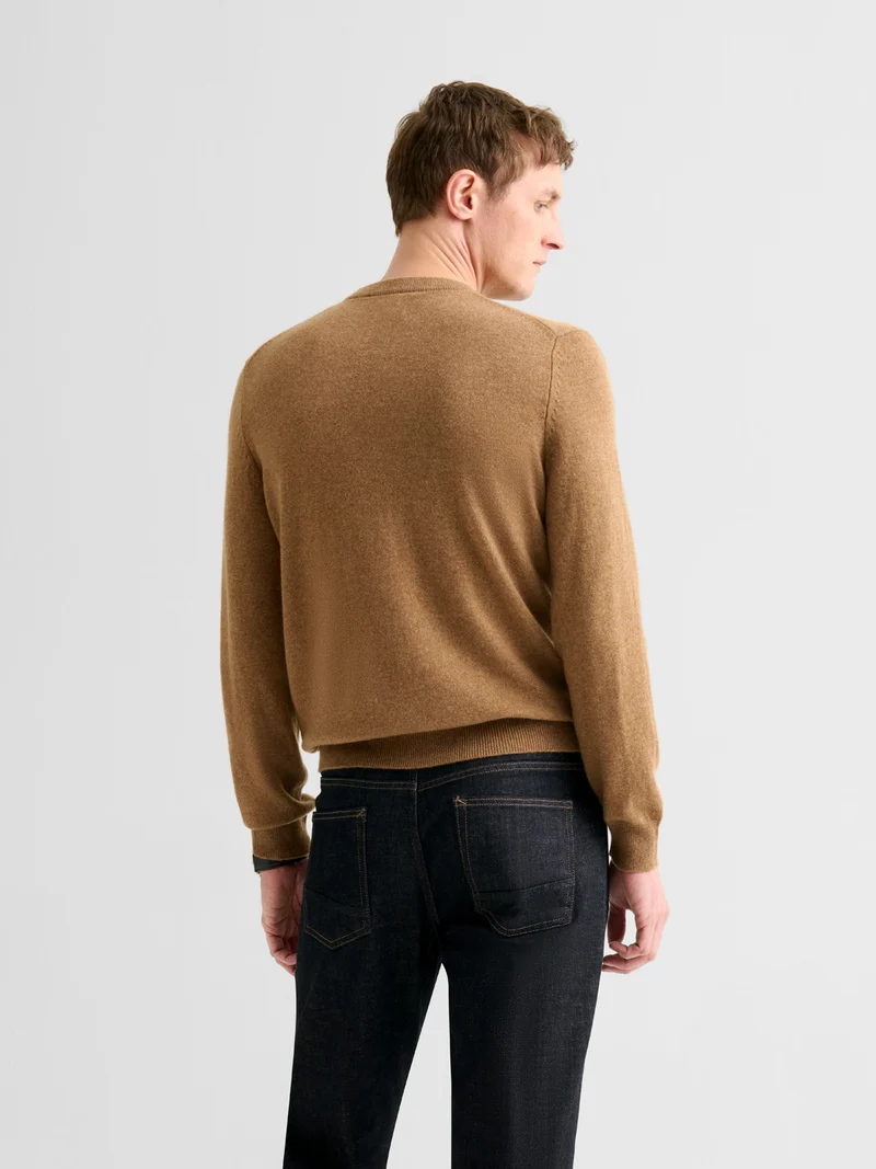 Pull col rond en cachemire