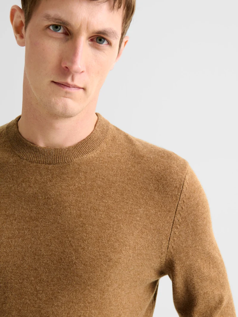 Pull col rond en cachemire