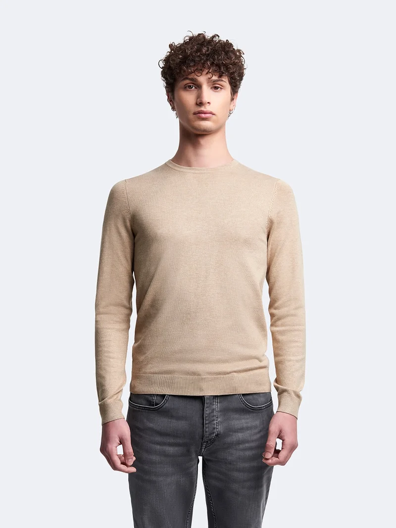 Pull col rond en viscose certifiée
