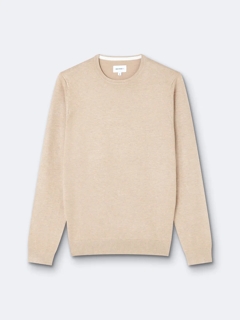 Pull col rond en viscose certifiée