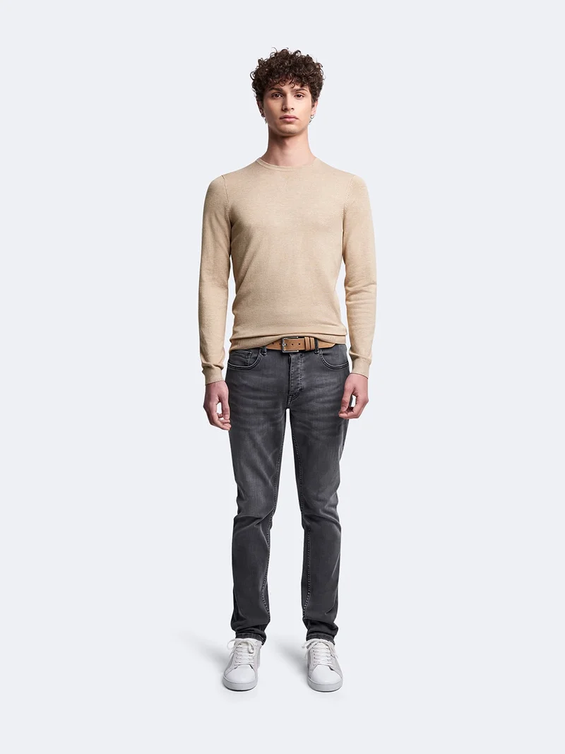 Pull col rond en viscose certifiée