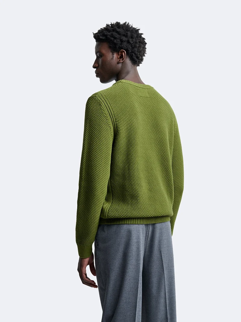 Pull col rond en coton