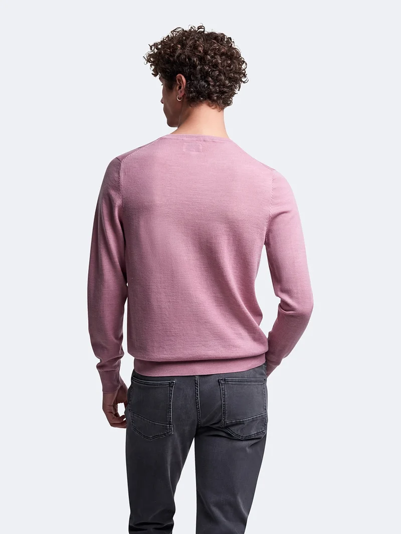 Pull col rond en laine mérinos