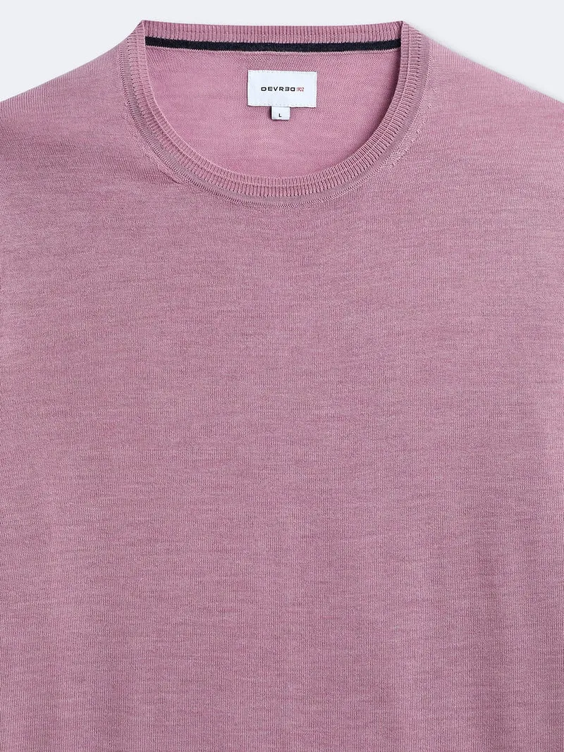 Pull col rond en laine mérinos