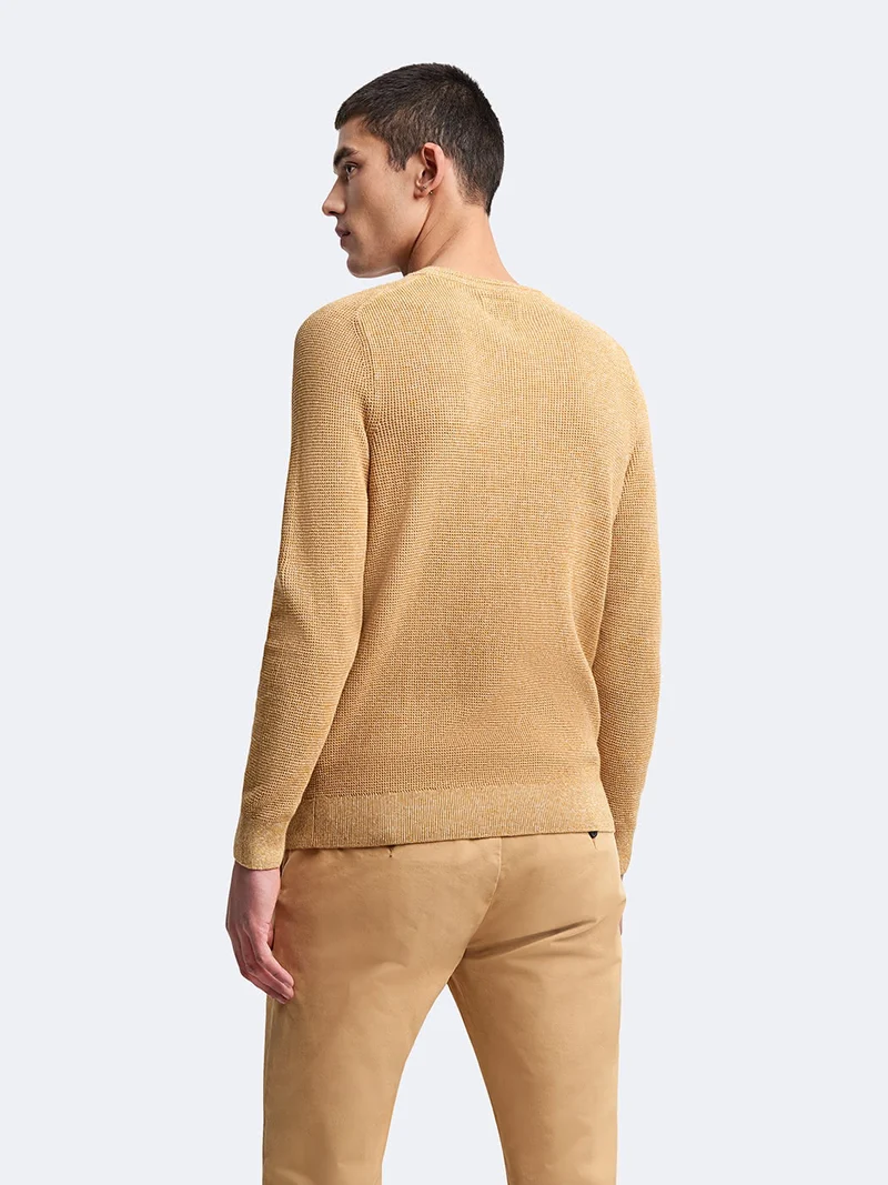 Pull col rond en coton