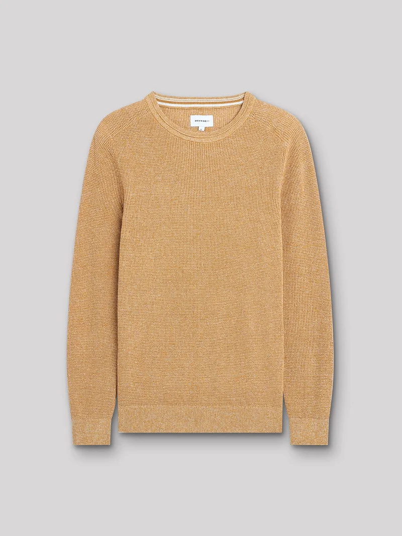Pull col rond en coton