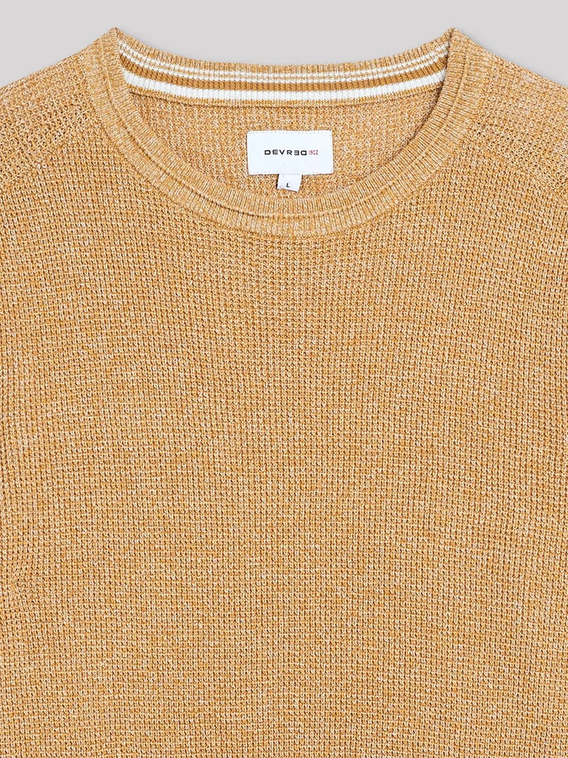 Pull col rond en coton