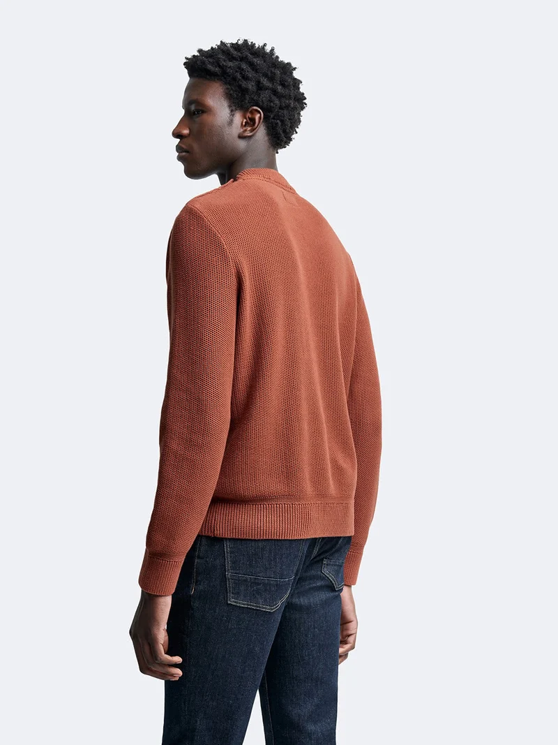 Pull col rond en coton