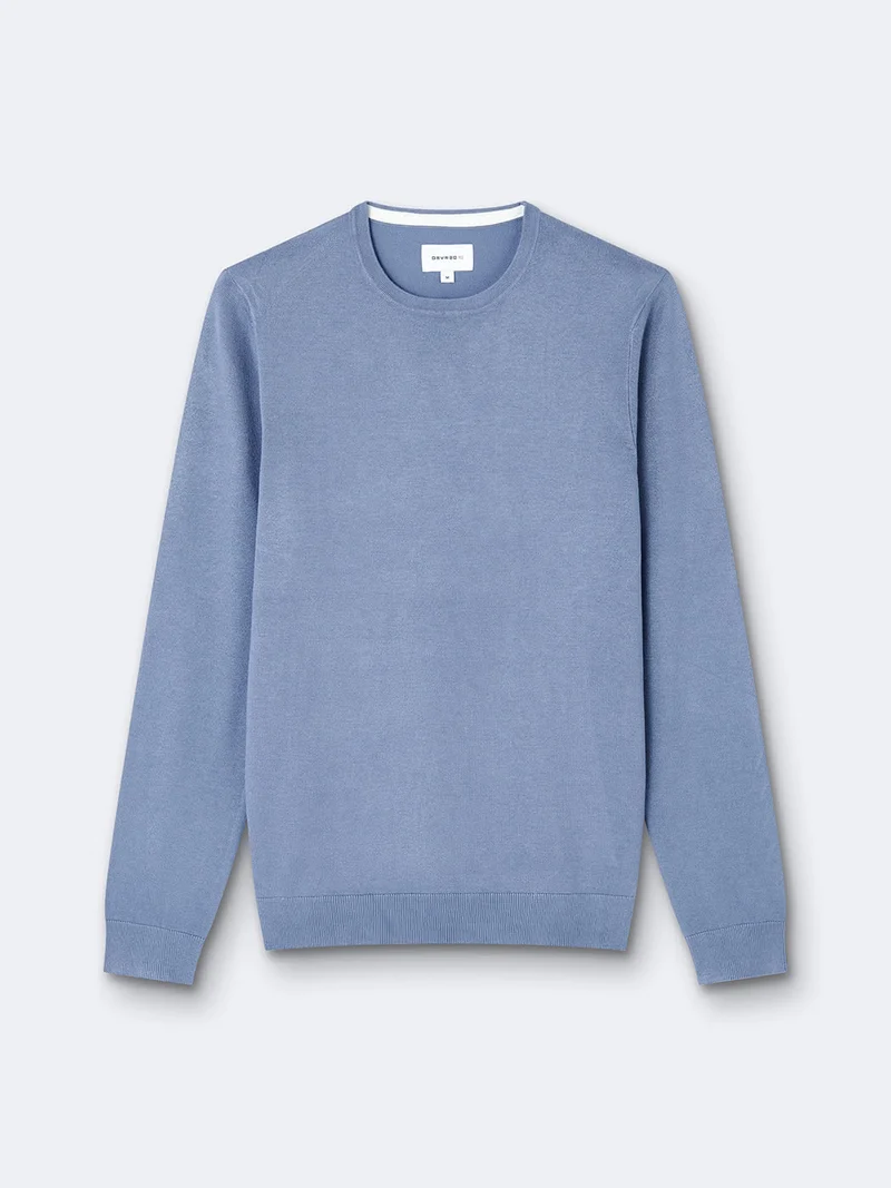 Pull col rond en viscose certifiée