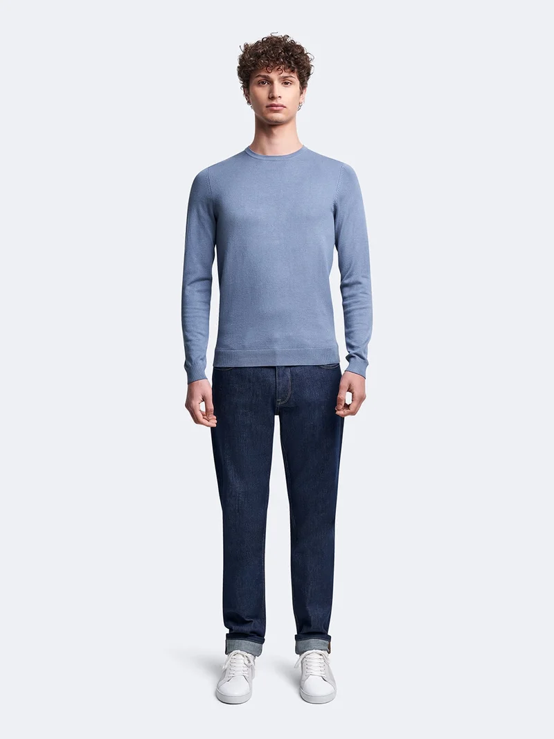 Pull col rond en viscose certifiée