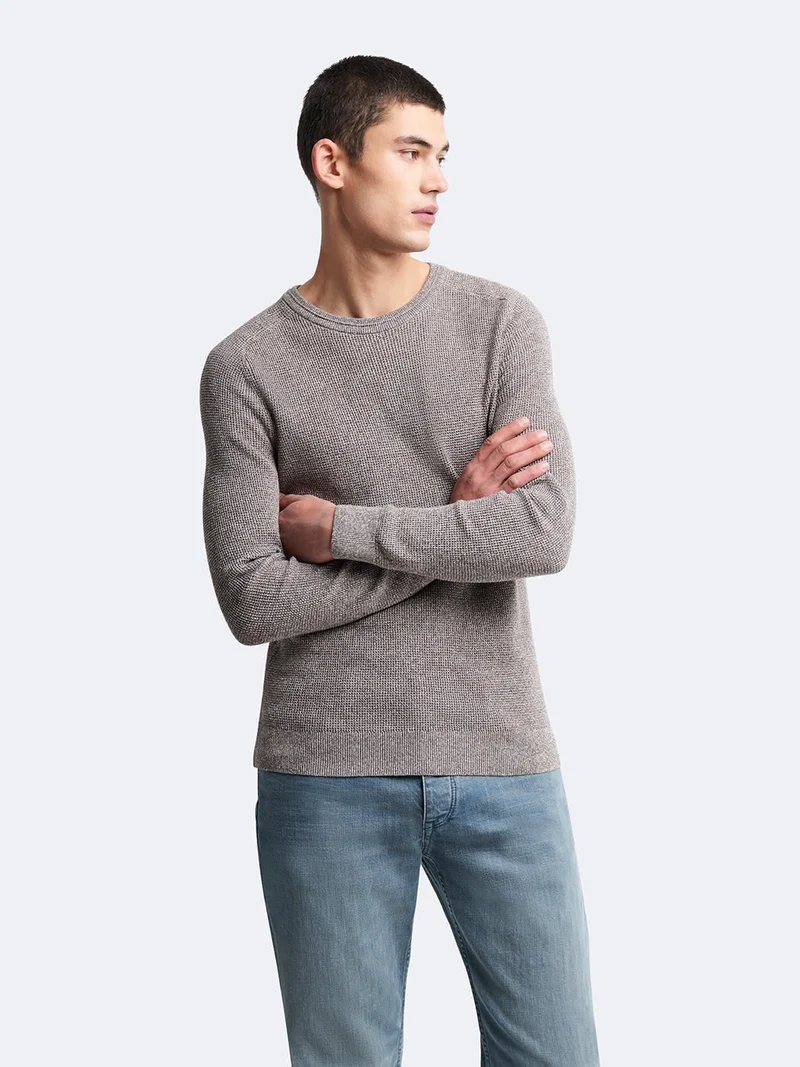 Pull col rond en coton