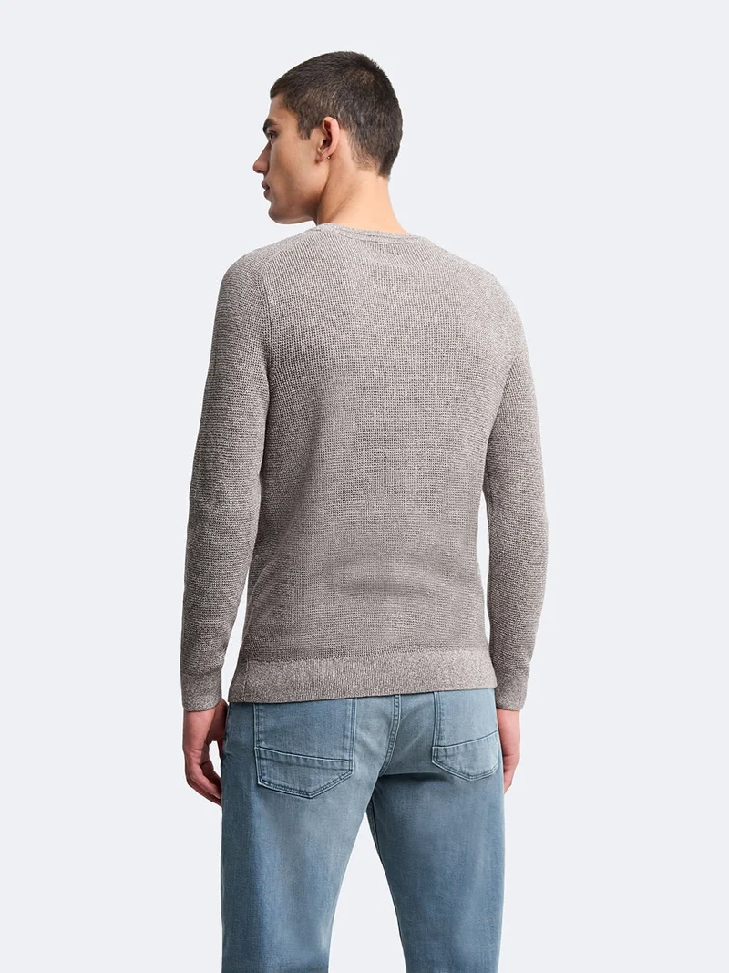 Pull col rond en coton
