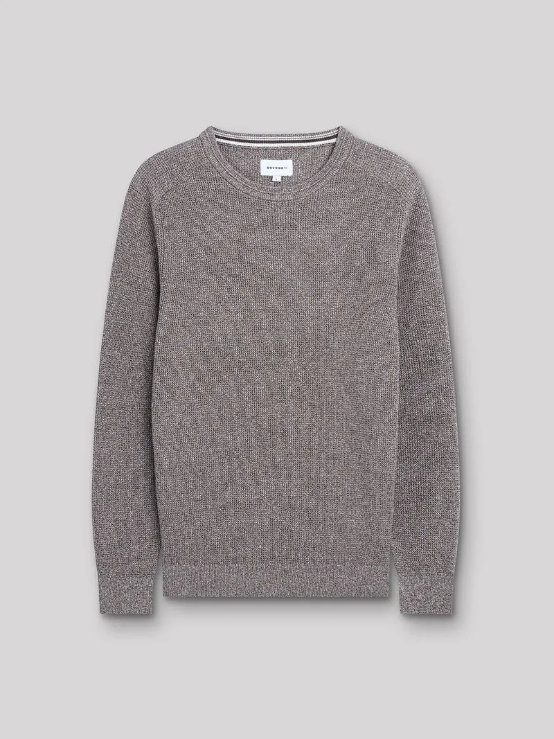 Pull col rond en coton