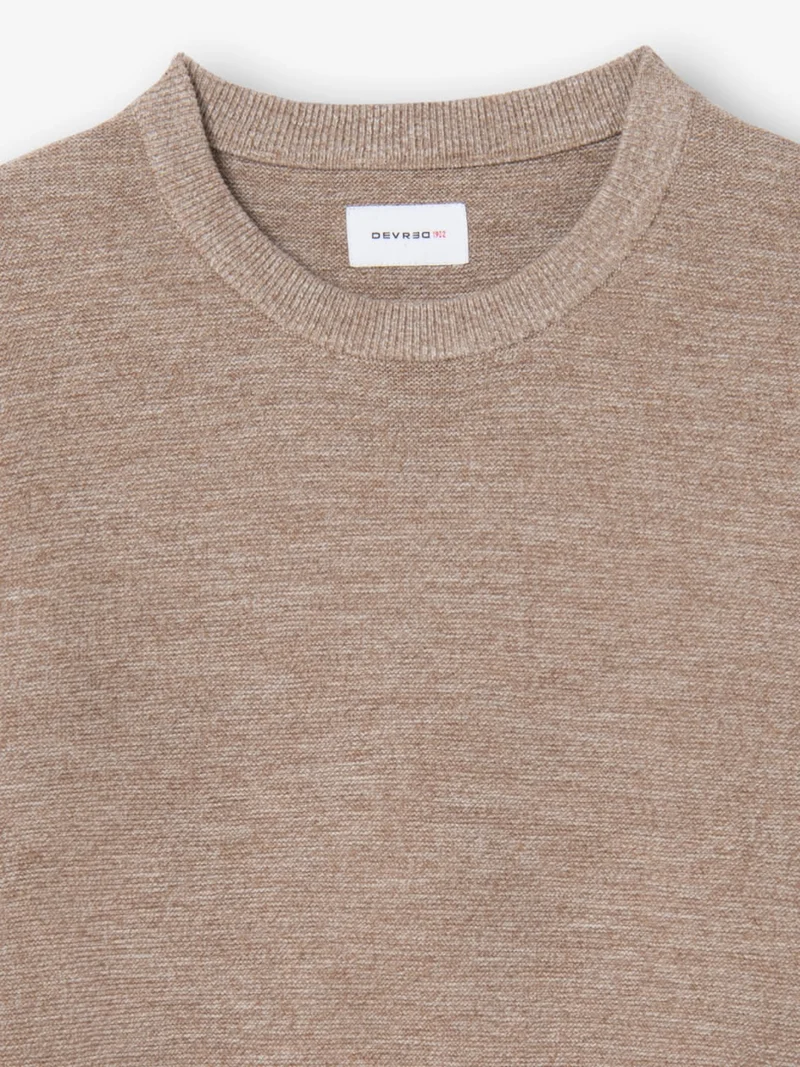 Pull col rond 100% coton