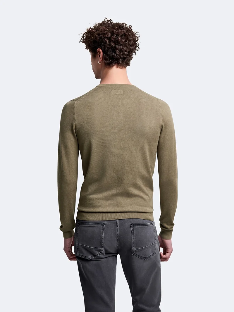 Pull col rond en viscose certifiée