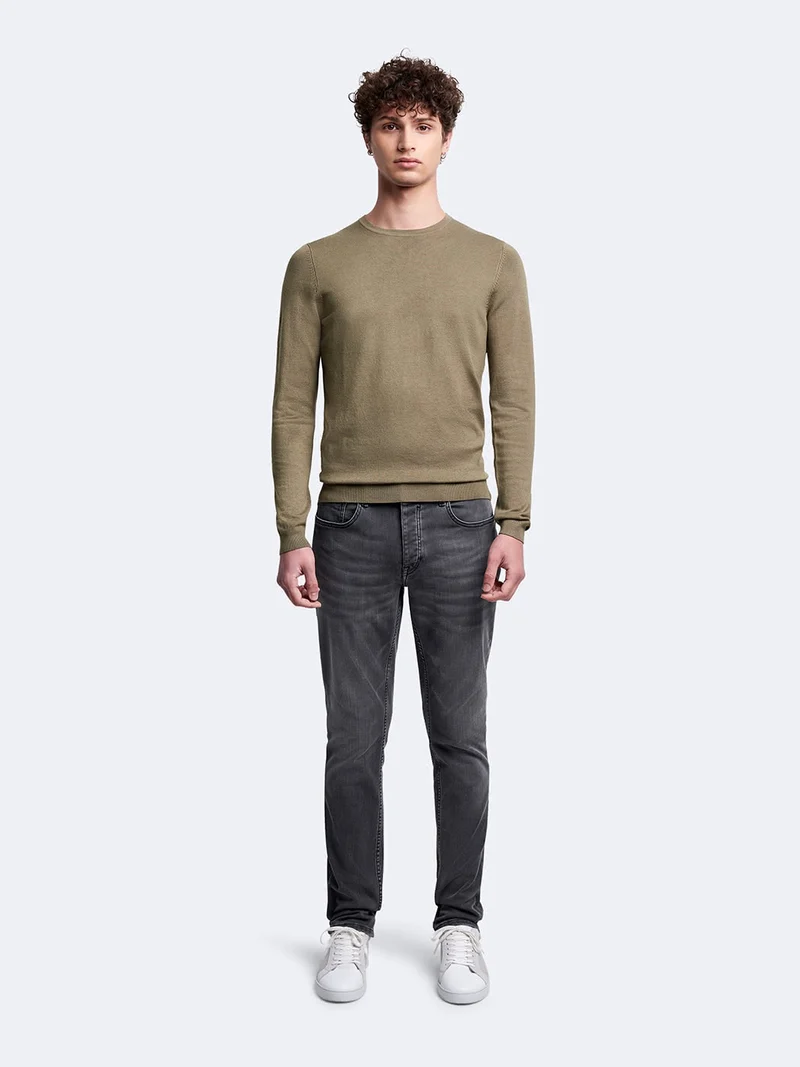 Pull col rond en viscose certifiée