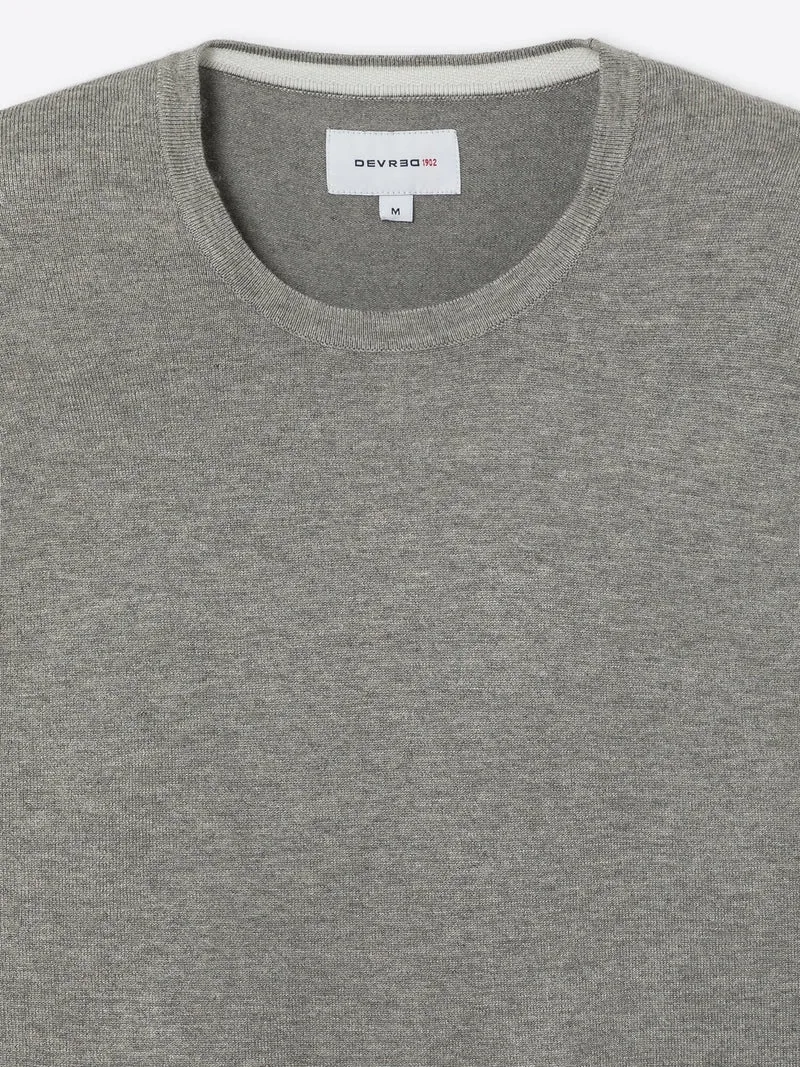 Pull à col rond 100% viscose certifiée