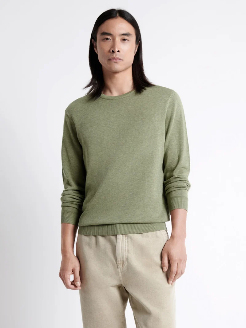 Pull col rond en 100% coton bio