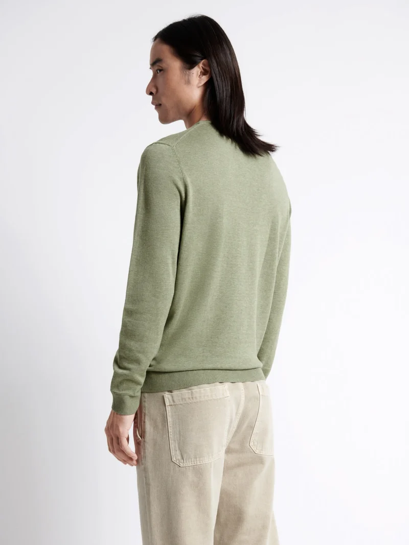 Pull col rond en 100% coton bio