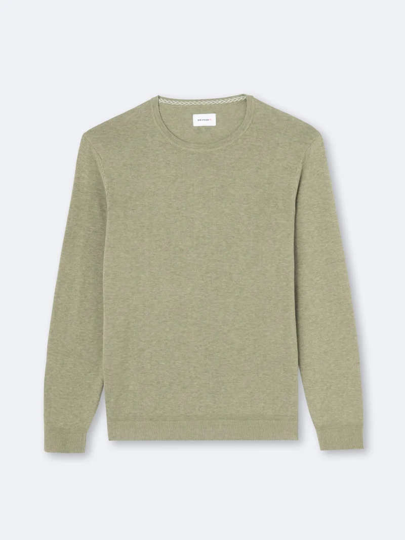 Pull col rond en 100% coton bio