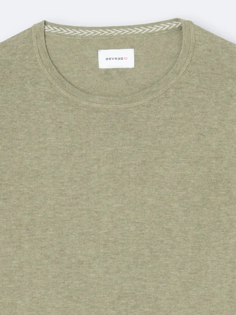 Pull col rond en 100% coton bio