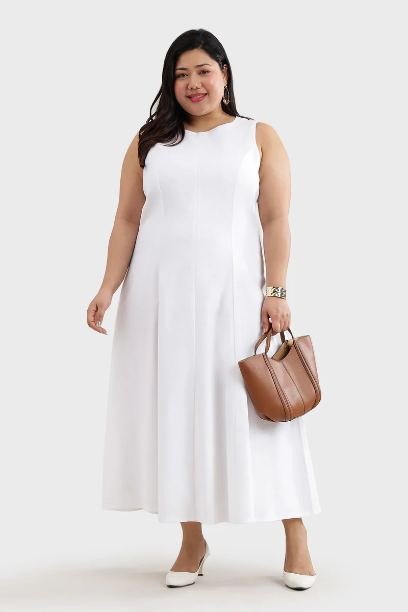 Beiel|Cotton Aline Dress With Fitted Body