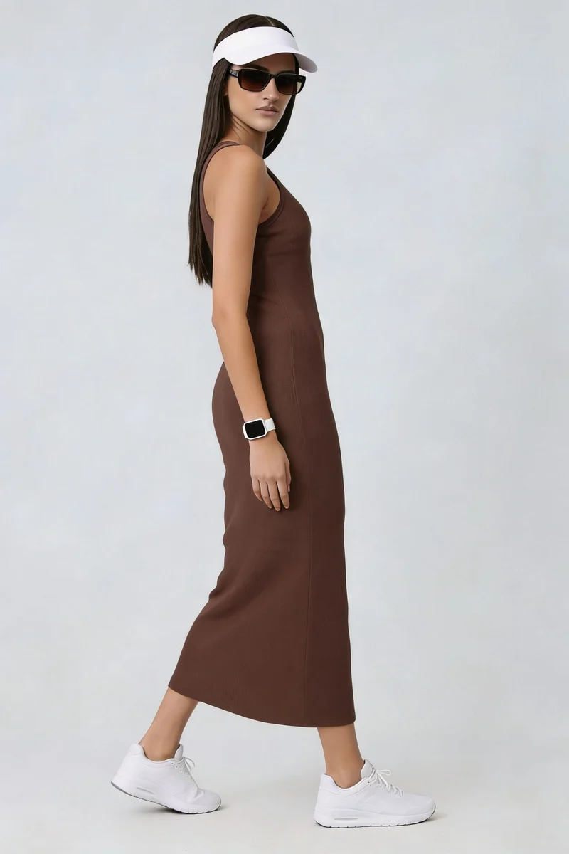 Garii|100% Cotton Bodycon Dress With Slit