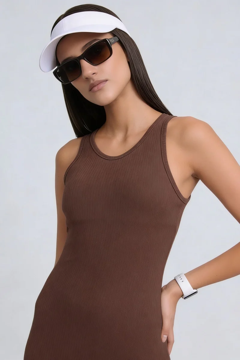 Garii|100% Cotton Bodycon Dress With Slit