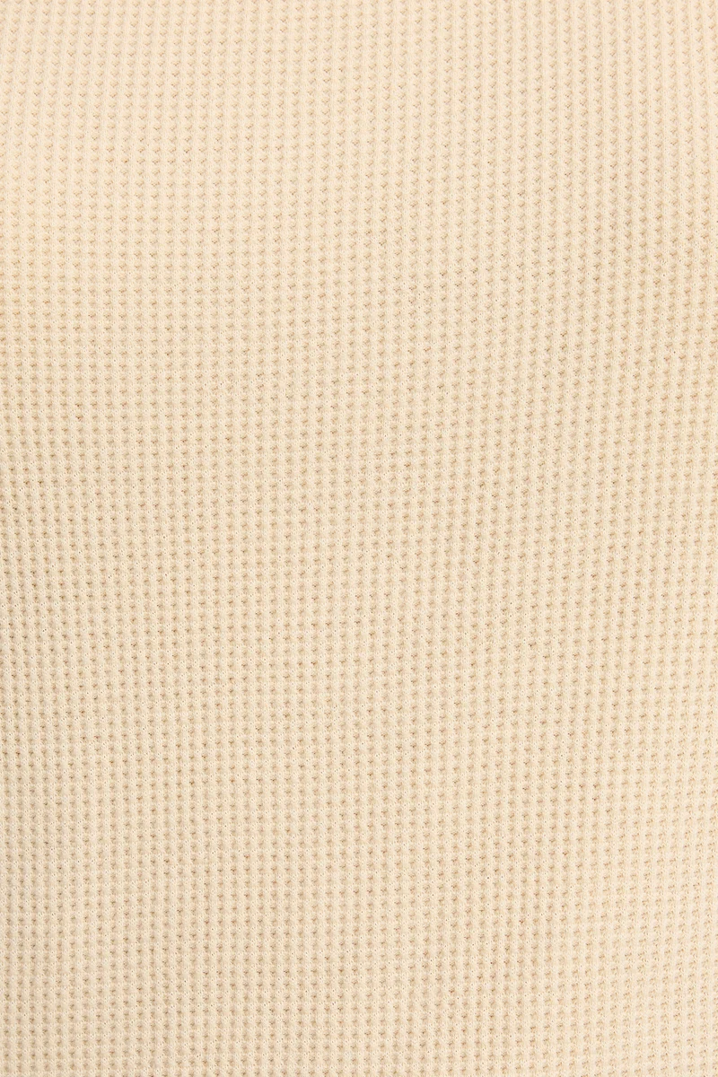 Mufa|100% Cotton Raglan Sleeve Fitted Knit Top