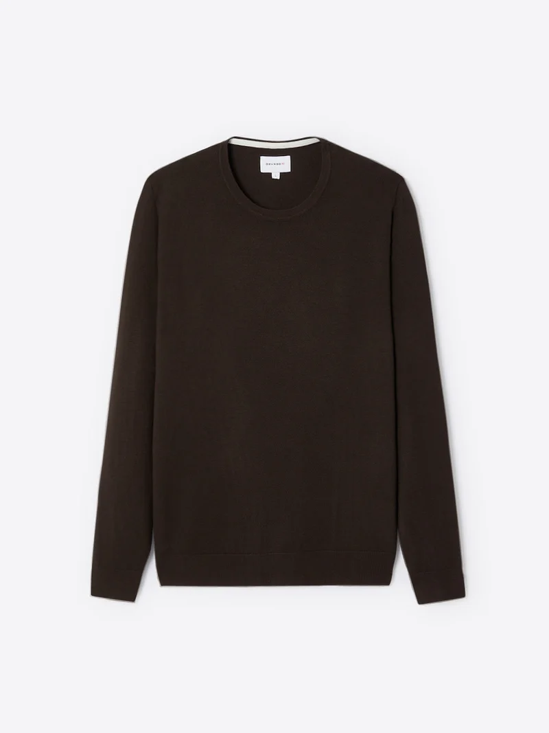Pull à col rond 100% viscose certifiée
