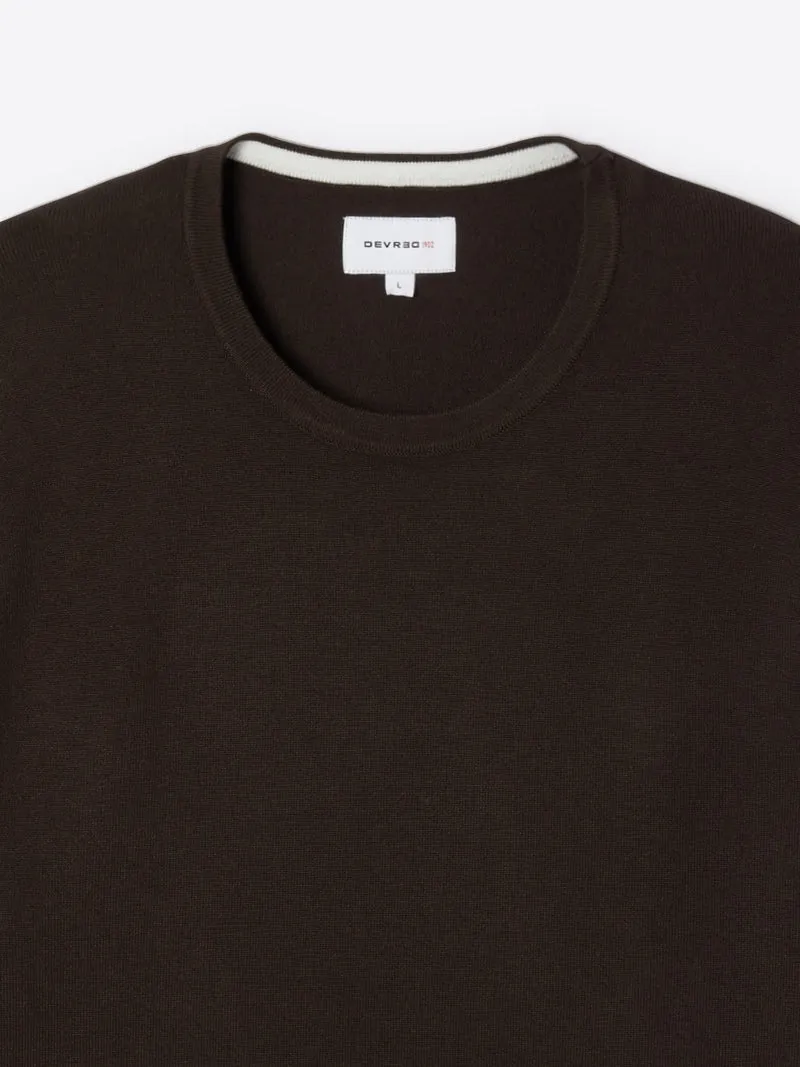 Pull à col rond 100% viscose certifiée