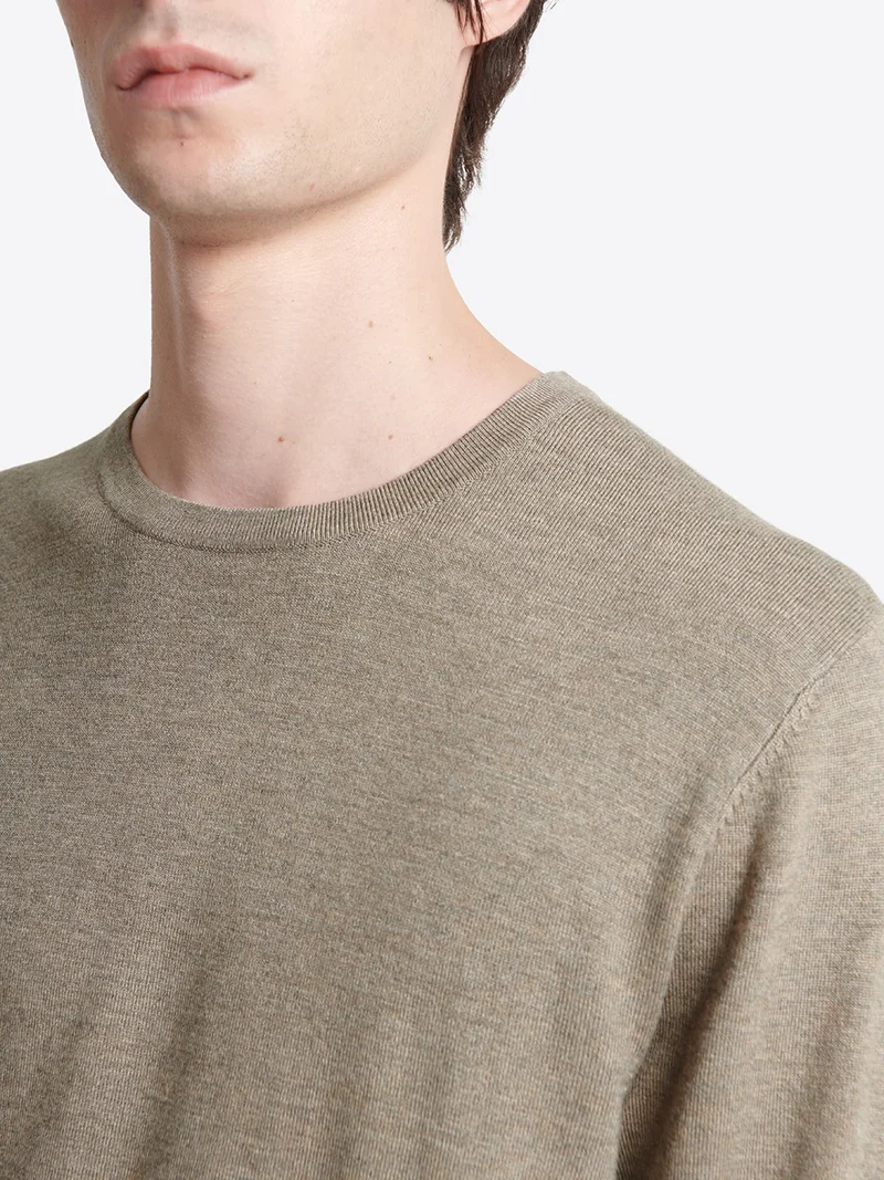 Pull col rond en jersey
